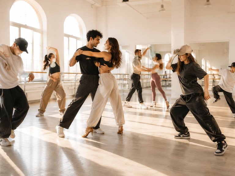 Cours collectifs plusieurs danseurs