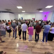 Participants réunis lors des portes ouvertes de l'École de Danse Marc Fabrici à Cernay